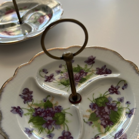 Lefton china floral hand painted dishes 2 - Picture 3 of 10